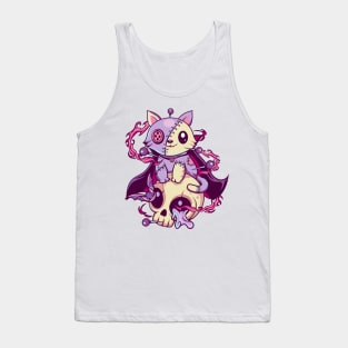 Skull Cat Kawaii Gothic Tank Top